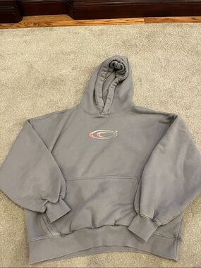 Cold Culture Mens Gray Pullover Hoodie with Center Logo